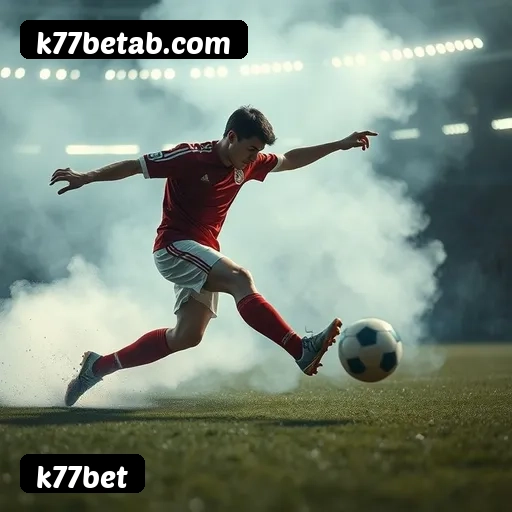 App k77bet para iOS e Android — interface mobile, login biométrico e PIX integrado